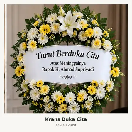 Krans Bunga Duka Pademangan